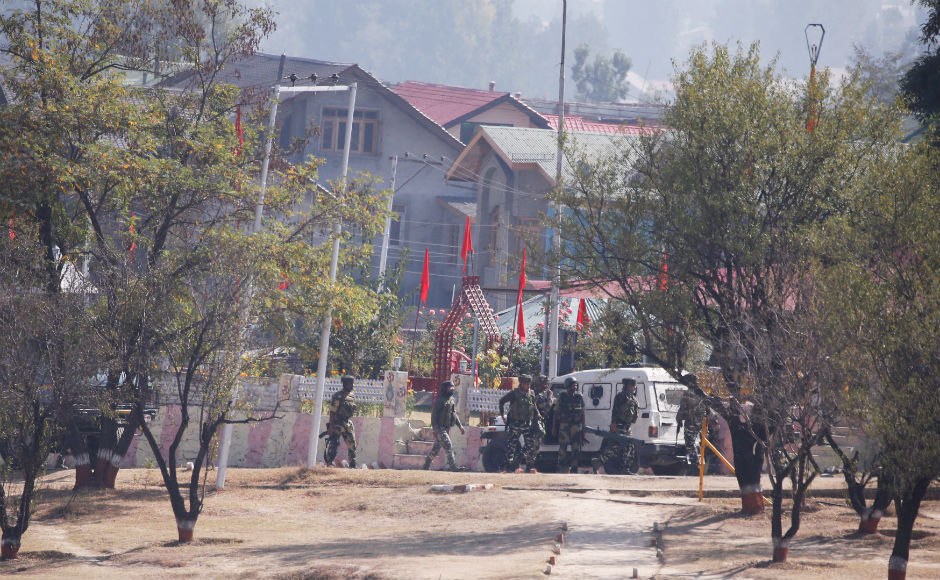 The battalion, which came under attack from militants, is entrusted with the security of runway of the Srinagar airport. The area also houses training centres of the BSF and CRPF. AP The battalion, which came under attack from militants, is entrusted with the security of runway of the Srinagar airport. The area also houses training centres of the BSF and CRPF. AP