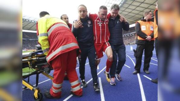 Bundesliga: Bayern Munich's Franck Ribery expected to be sidelined for three months with knee injury