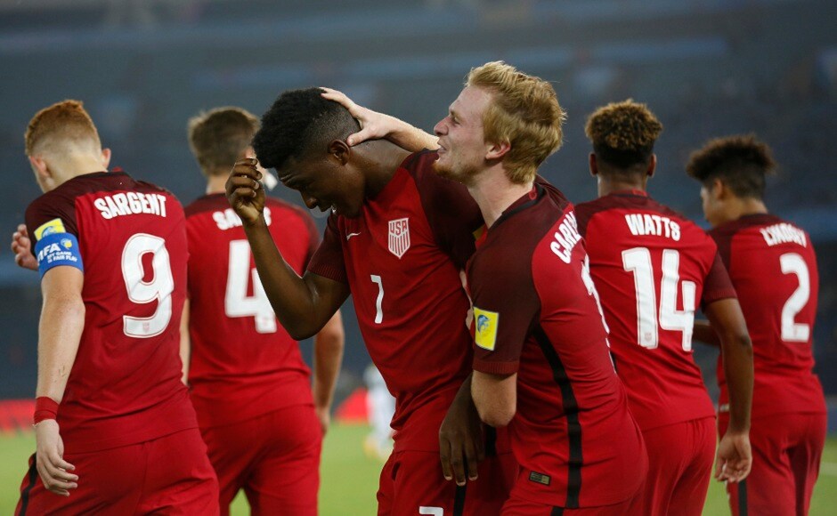 USA, having defeating India 3-0 in their opening match, beat Ghana by an identical scoreline to also confirm their place in the last-16. AP USA, having defeating India 3-0 in their opening match, beat Ghana by an identical scoreline to also confirm their place in the last-16. AP
