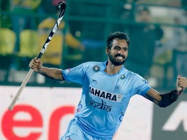 Gurjant Singh had another good game for India scoring the fourth goal against Pakistan. Twitter @TheHockeyIndia