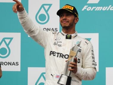 File image of Mercedes driver Lewis Hamilton. AP