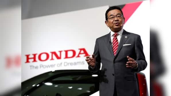 Honda unveils a new motorcycle at Tokyo Motor Show than can stay upright without a rider