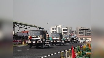 ITBP showcases mechanised column of power vehicles, machines aimed at guarding India-China border