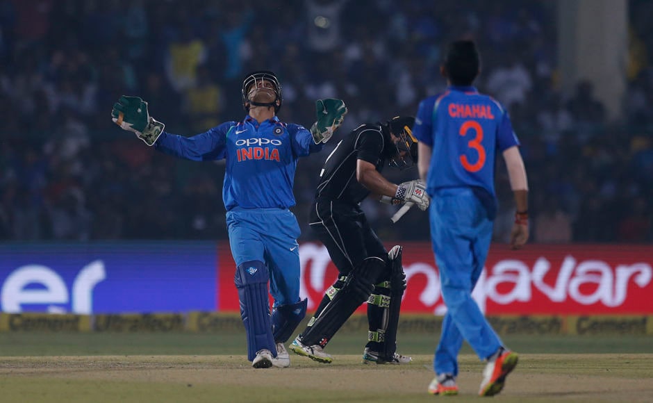 Yuzvendra Chahal had a memorable night scalping the big wicket of Kane Williamson. Indian leggie finished with two wickets and 47 runs in his 10 overs. AP Yuzvendra Chahal had a memorable night scalping the big wicket of Kane Williamson. Indian leggie finished with two wickets and 47 runs in his 10 overs. AP