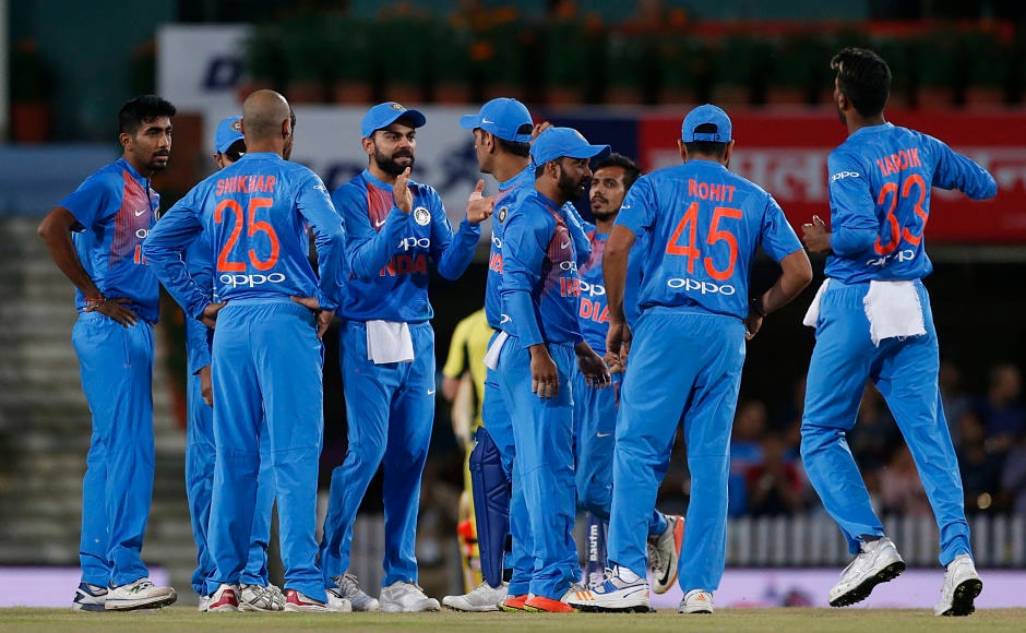 Indian cricket team was in total control at the rain break with Australia tottering at 118/8. The hosts were then asked to chase 48 in six overs, according to DLS method. AP Indian cricket team was in total control at the rain break with Australia tottering at 118/8. The hosts were then asked to chase 48 in six overs, according to DLS method. AP