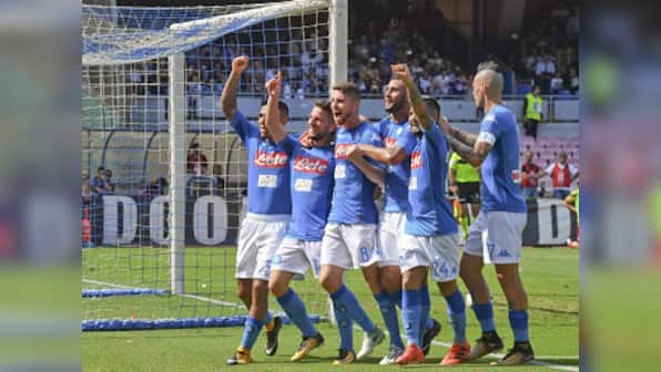 Serie A: Napoli defeat Cagliari to secure top spot; Juventus' winning run ends with draw at Atalanta
