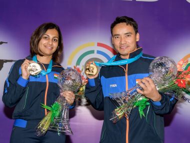 ISSF World Cup Final 2017: Jitu Rai and Heena Sidhu hand India first gold medal at year-ending tournament ISSF World Cup Final 2017: Jitu Rai and Heena Sidhu hand India first gold medal at year-ending tournament