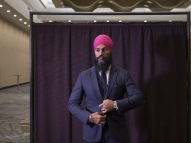 Indian-origin Jagmeet Singh makes history as first non-white leader of major opposition party in Canada Parliament Indian-origin Jagmeet Singh makes history as first non-white leader of major opposition party in Canada Parliament