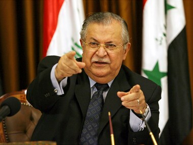 File image of former Iraqi President Jalal Talabani. AP