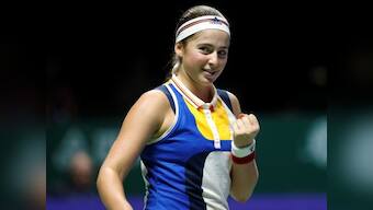 WTA Finals: Jelena Ostapenko ends season on a high with dominant win in dead rubber against Karolina Pliskova