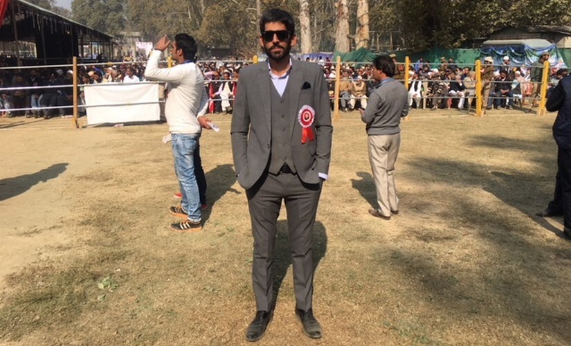 Faaiz Dijoo, a young party worker of National Conference. Sameer Yasir/Firstspot