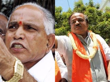 BS Yeddyurappa and Parliamentary Affairs Minister Ananth Kumar. Firstpost