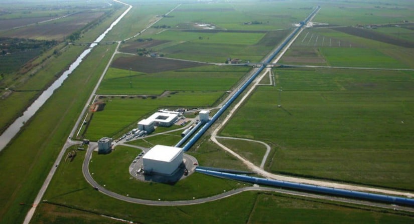 Aerial view of the LIGO Virgo detector. Image courtesy: LIGO