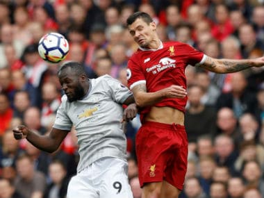 Premier League: Liverpools Dejan Lovren says Romelu Lukaku kicked him in the face on purpose