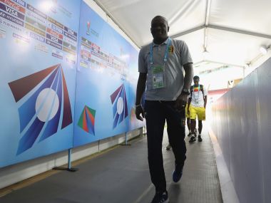 Jonas Komla, head Coach of Mali arrives ahead of the FIFA U-17 World Cup India 2017 Group B match between Turkey and Mali. Getty
