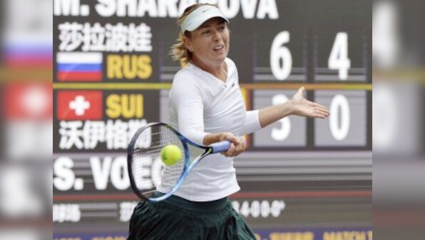 Tianjin Open: Maria Sharapova routs Stefanie Voegele to set up semi-final against Peng Shuai