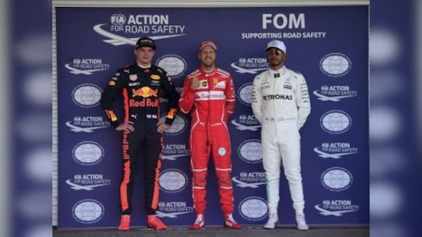 Mexican Grand Prix: Sebastian Vettel keeps slim hopes alive with pole, Lewis Hamilton to start third