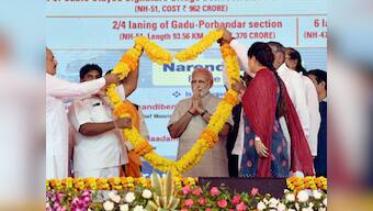 Narendra Modi in Gujarat: Promises, foundation stones galore as PM woos voters with pomp and oratory