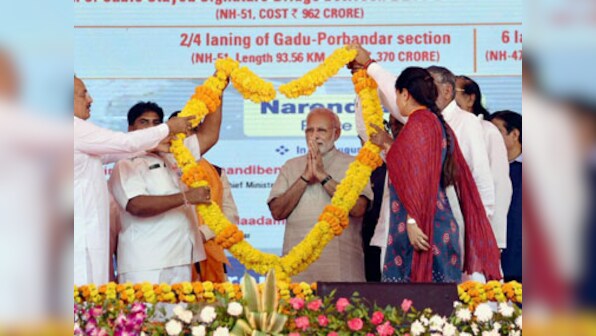 Narendra Modi in Gujarat: Promises, foundation stones galore as PM woos voters with pomp and oratory