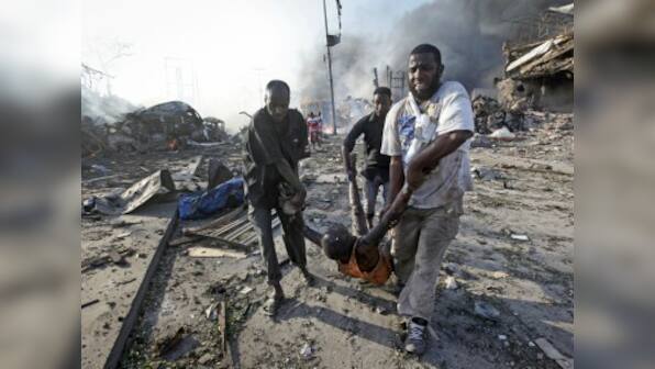 Bomb blast outside hotel in Somali capital Mogadishu kills 20, inures dozens; death toll likely to increase