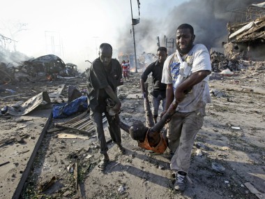Bomb blast outside hotel in Somali capital Mogadishu kills 20, inures dozens; death toll likely to increase Bomb blast outside hotel in Somali capital Mogadishu kills 20, inures dozens; death toll likely to increase