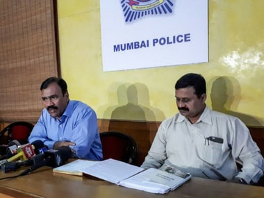 DCP Dilip Sawant addresses a press meet, after DK Rao's arrest, on Thursday. Firstpost/ Sanjay Sawant