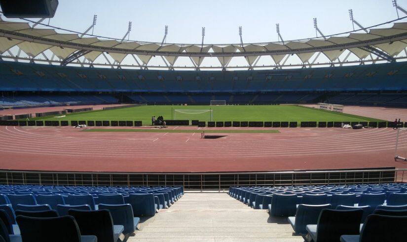 The Jawaharlal Nehru Stadium in New Delhi has been spruced up for the FIFA U-17 World Cup. Image courtesy: Twitter 