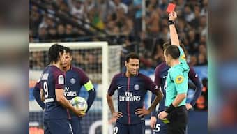 Ligue 1: Neymar sent off in fiery Le Classique as Paris Saint-Germain snatch last-gasp draw against Marseille