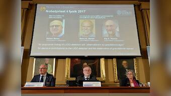 Nobel Prize for Physics awarded to Rainer Weiss, Barry Barish, Kip Thorne for work on gravitational waves