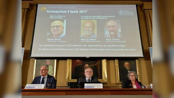 Nobel Prize for Physics awarded to Rainer Weiss, Barry Barish, Kip Thorne for work on gravitational waves
