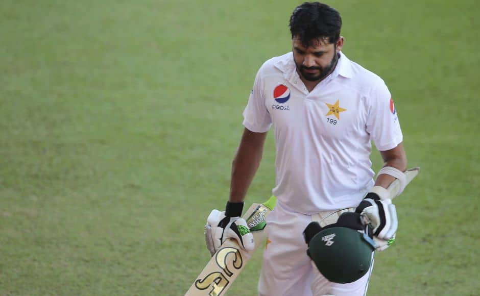 Azhar’s defiant knock of 85 lasted more than five hours and included four boundaries, but with his dismissal Pakistan’s hopes of building a lead looked slim. AP