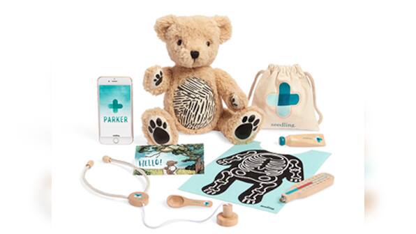 Parker, the AR-ready teddy bear from Seedling, is now available at the Apple Store for $59.95