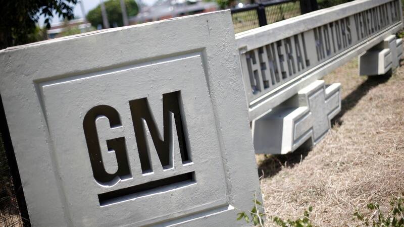 The corporate logo of General Motors. Reuters