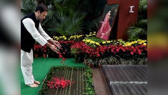 Narendra Modi, Rahul Gandhi and Pranab Mukherjee pay tribute to Indira Gandhi on her 33rd death anniversary