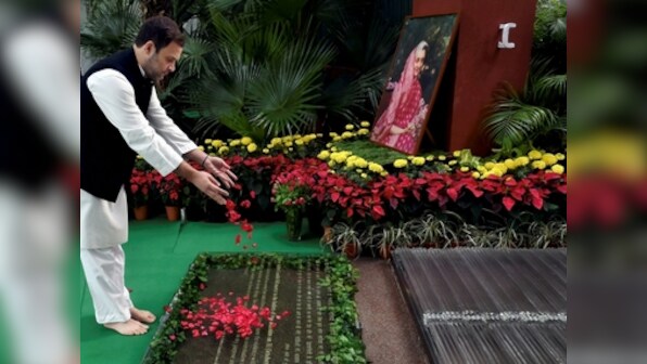 Narendra Modi, Rahul Gandhi and Pranab Mukherjee pay tribute to Indira Gandhi on her 33rd death anniversary