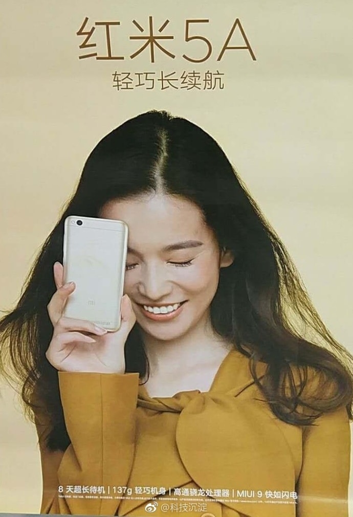 Redmi 5A Poster. Image: GizmoChina