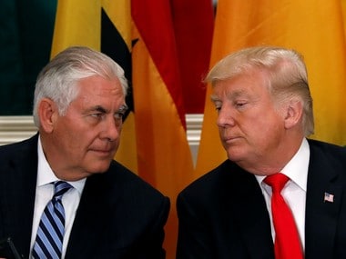 File image of Rex Tillerson and Donald Trump. Reuters