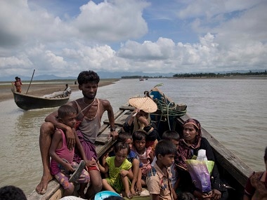 Rohingya Muslims fleeing Myanmar. AP