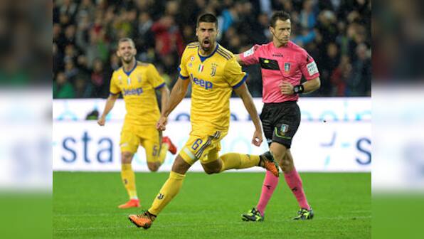 Serie A: Sami Khedira's hat-trick helps 10-man Juventus thrash Udinese 6-2; AC Milan held by Genoa