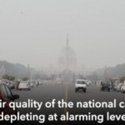 Air quality in New Delhi deteriorates as pollutant levels increase drastically