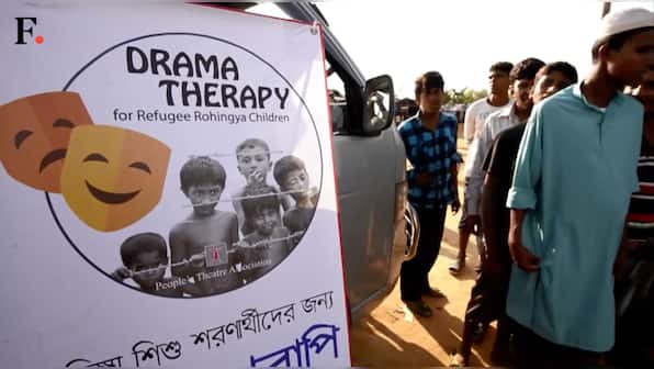 Clowns bring laughter to traumatised Rohingya children