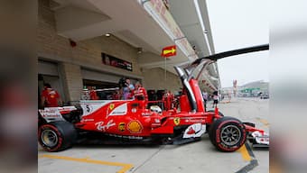 United States Grand Prix: Ferrari replace chassis of Sebastian Vettel’s car after he faces problems in practice