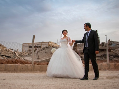 Purged of Islamic State, Raqqa celebrates first wedding since in Jazra: Lipstick, music and dancing set the tone