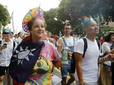Taiwan holds Asia's largest gay pride parade, thousands march in Taipei demanding legalisation of same-sex marriage Taiwan holds Asia's largest gay pride parade, thousands march in Taipei demanding legalisation of same-sex marriage
