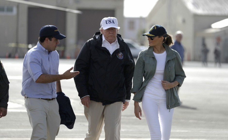 There has been anger in Puerto Rico that Trump chose to visit Guaynabo — a relatively affluent area, where most homes are of weather-proof concrete — unlike in the worst-hit areas of the island. AP There has been anger in Puerto Rico that Trump chose to visit Guaynabo — a relatively affluent area, where most homes are of weather-proof concrete — unlike in the worst-hit areas of the island. AP