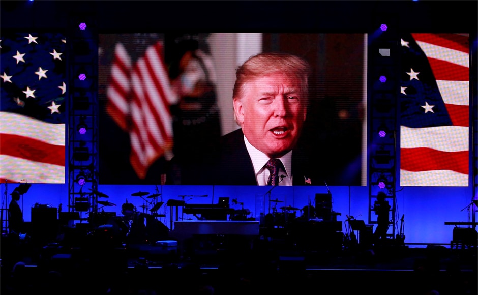 President Donald Trump did not attend the concert, but praised the effort in a video message released earlier, terming it a President Donald Trump did not attend the concert, but praised the effort in a video message released earlier, terming it a