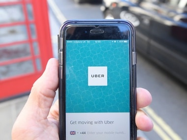 The Uber app. Reuters.