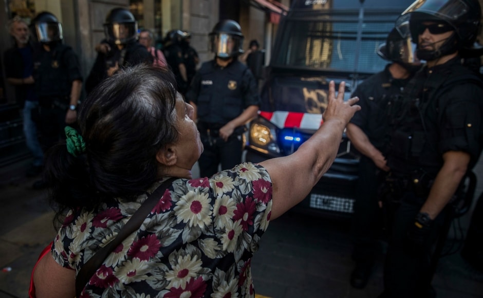 The Catalan crisis was triggered by a banned independence referendum on 1 October that was shunned by many and marred by police violence. AP The Catalan crisis was triggered by a banned independence referendum on 1 October that was shunned by many and marred by police violence. AP