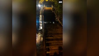 One injured after portion of staircase caves in near Charni Road station in Mumbai