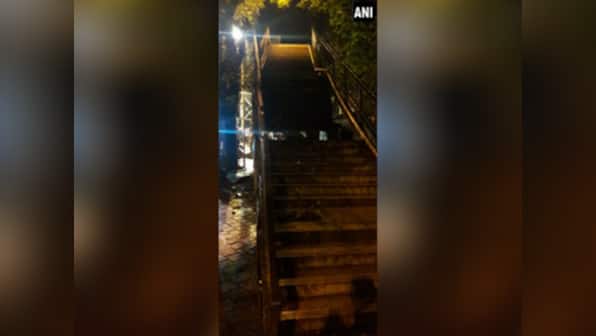 One injured after portion of staircase caves in near Charni Road station in Mumbai